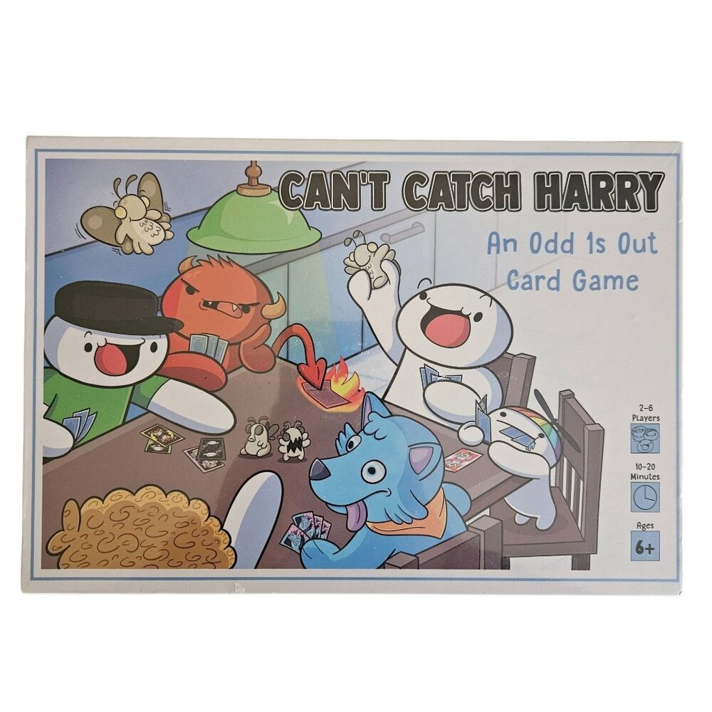 Can't Catch Harry An Odd 1s Out Card Game For Ages 6+  2-6 Players 10-20 Minutes